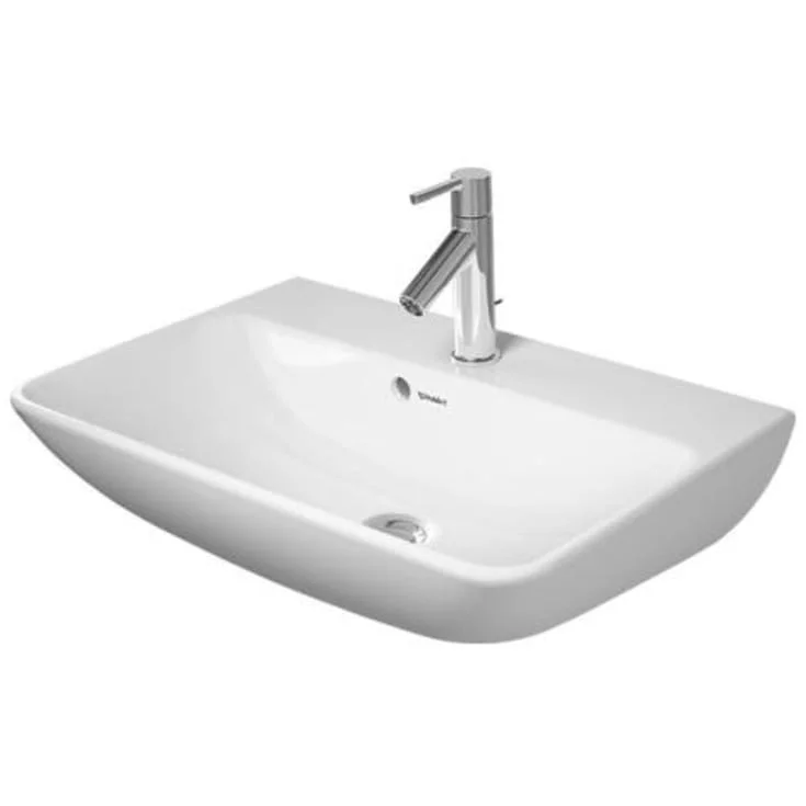 Duravit ME by Starck vegghengt servant, 60x40 cm, med wondergliss, hvit | 23436000001