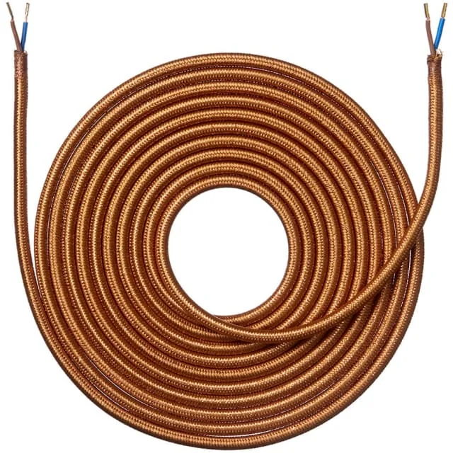 Nielsen stoffledning, 2x0,75 mm², 4 meter, skinnende kobber | 950944