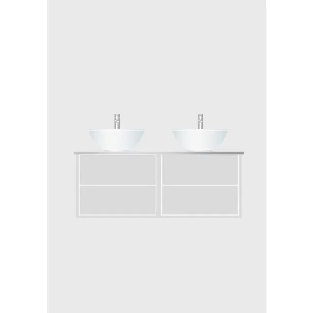 Hafa Edge servantskap, 120x45.6 cm, hvit | 1590201