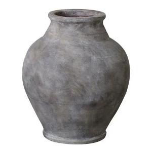 Anna vase 28 cm antikk grå v:8320405