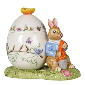 Bunny Tales Max påskeegg rund krukke 11×7 cm 9 cl grønn/oransje v:5167412