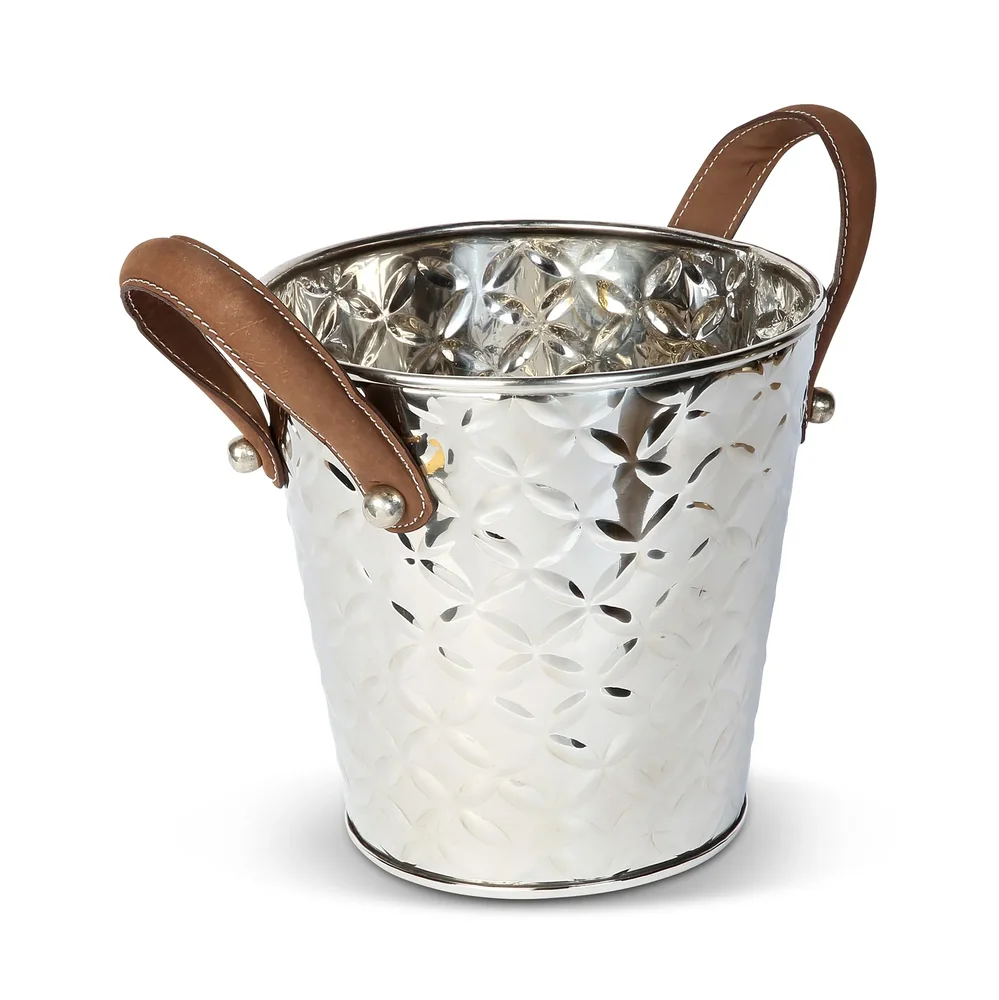 French Fleur vinkjøler med lærhank v:2865718