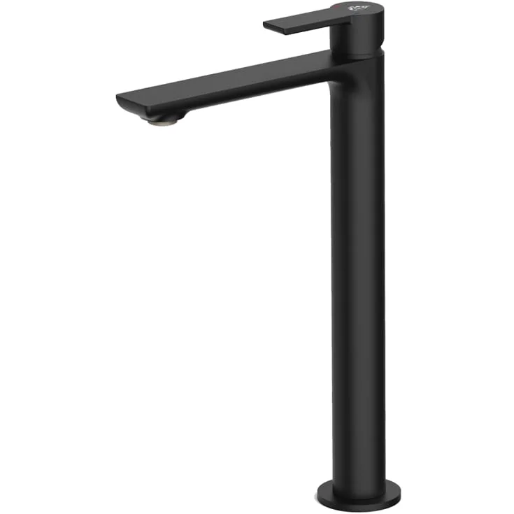 Bathlife Skimra servantbatteri, uten bunnventil, høy modell, sort matt | 40897743 Bathlife Skimra servantbatteri, uten bunnventil, høy modell, sort matt | 40897743