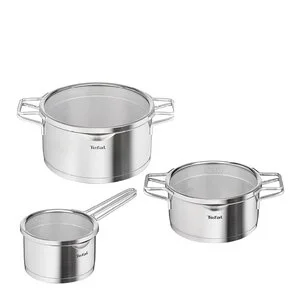 Nordica grytesett 6 deler 1,7 L, 2,7L,4,8L rustfritt stål v:9764694