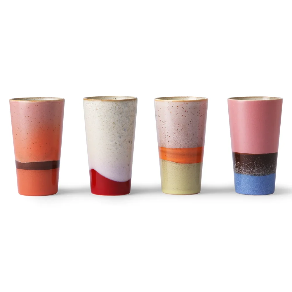 70’s lattekopp 4-stk. v:1978414 70’s lattekopp 4-stk. v:1978414