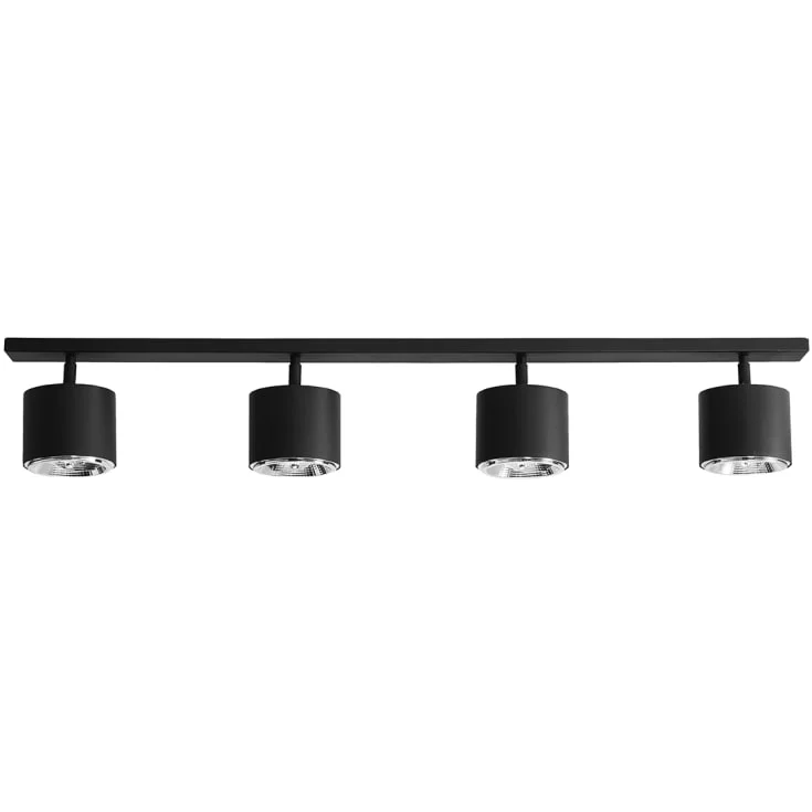 Aldex Bot taklampe, 4xGu10, 10 W, sort | AL1047PL-L