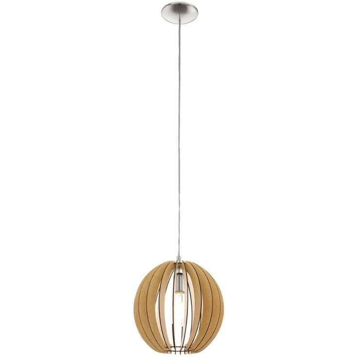 Eglo Cossano pendellampe, lønnetre, Ø30 cm | 94764