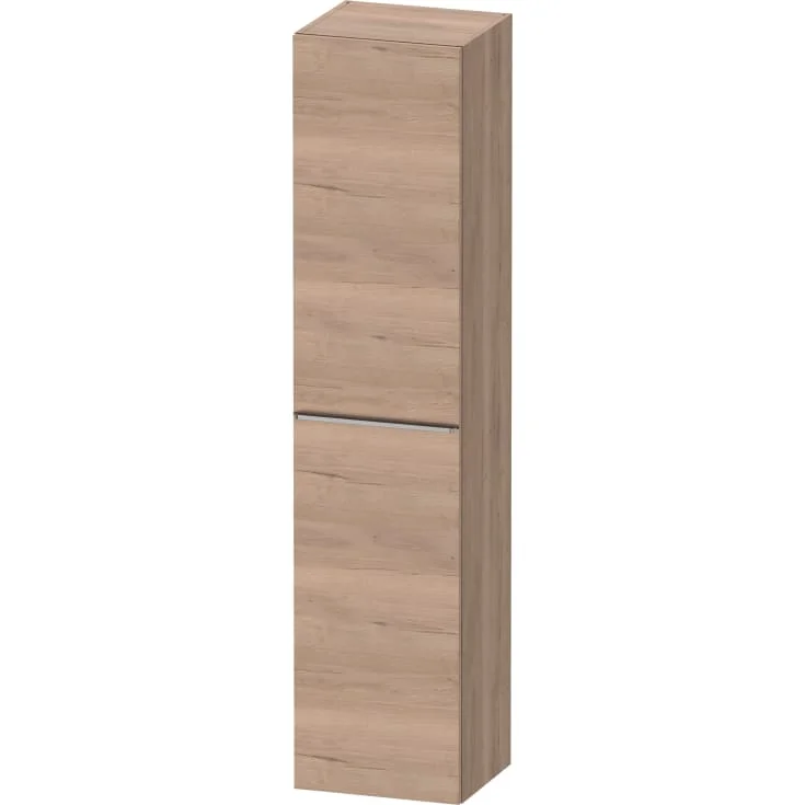 Duravit D-Neo høyskap, 40x176 cm, venstre, marmorert eik/stål | DE1328L70550000