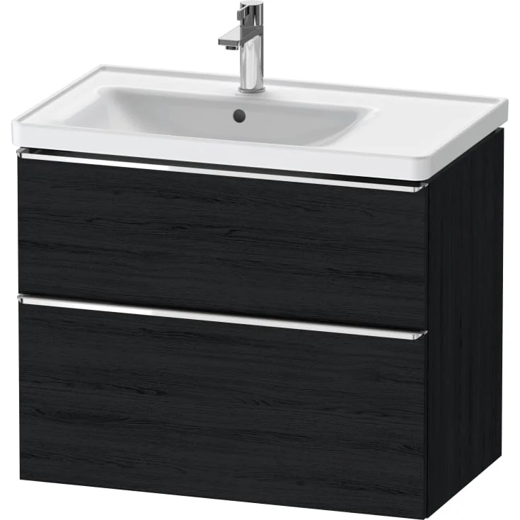 Duravit D-Neo servantskap, 78,4x45,2 cm, sort eik/krom | DE4357010160000
