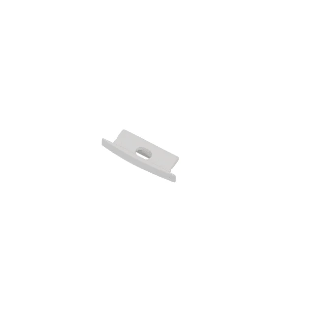 Ansell Lighting endestykke, med hull, 9,7x30,6 mm, hvit | A/EH/RE/03/20/WH/01