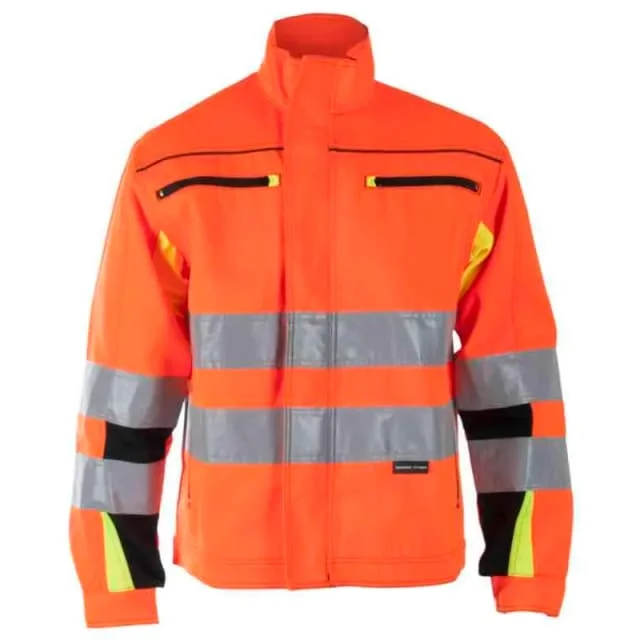 Bekken & Strøm Bergset arbeidsjakke, HiVis kl.3, unisex, str. 64, oransje/sort | 677523 Bekken & Strøm Bergset arbeidsjakke, HiVis kl.3, unisex, str. 64, oransje/sort | 677523