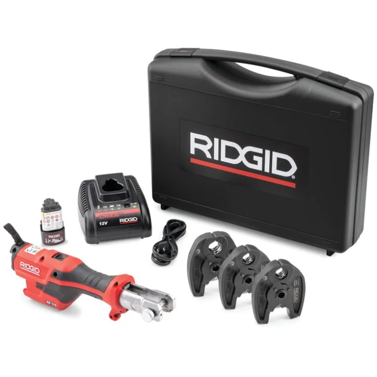 Ridgid RP115 pressemaskinsett m. 3 bakker | 76948