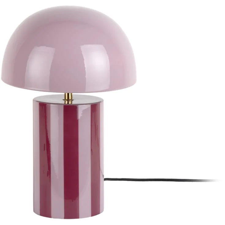 Leitmotiv Rayado bordlampe, stripet lilla | LM2359PU