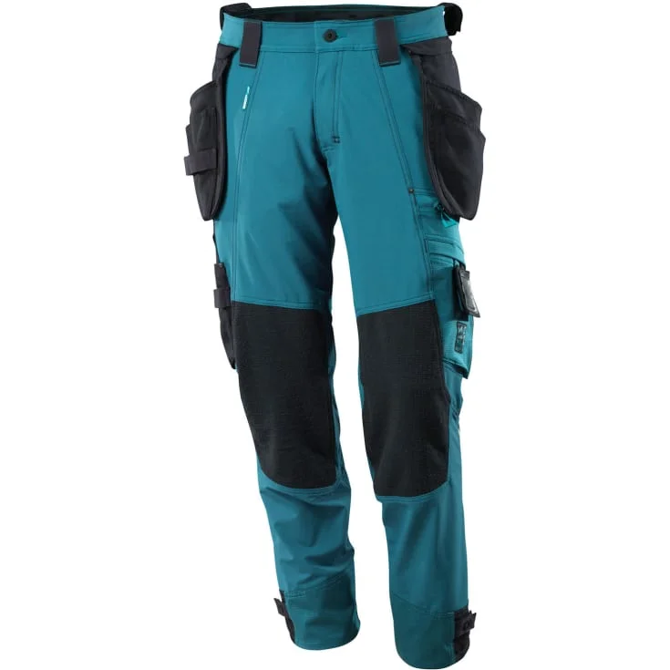 Mascot Advanced arbeidsbukse med stretch, petroleumsblå, str. 82C66 | 17031-311-44_82C66