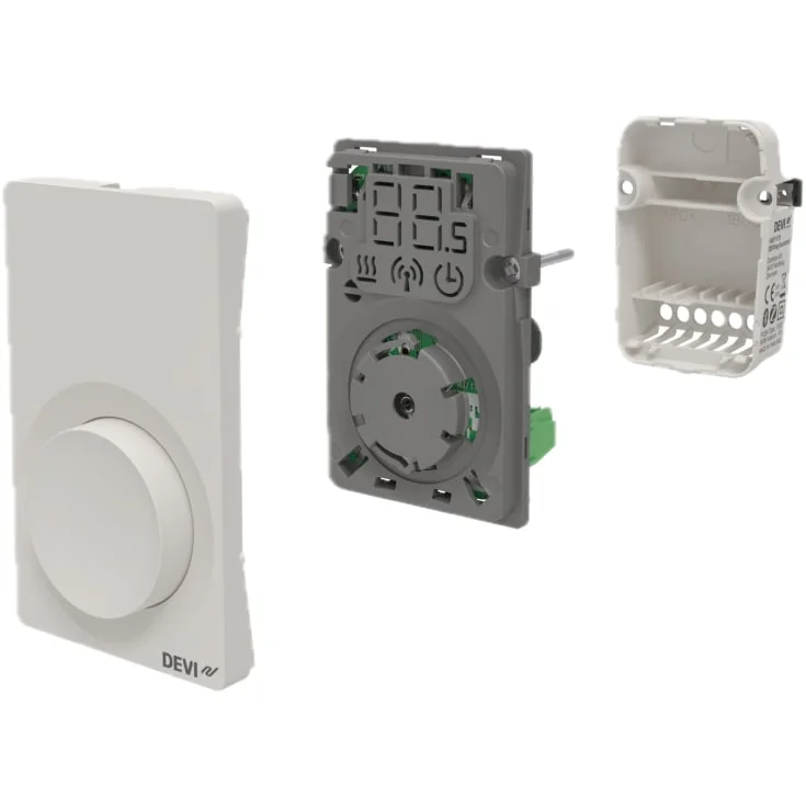 Devi reg 233 elgulvvarme termostat, hvid | 140F1170 Devi reg 233 elgulvvarme termostat, hvid | 140F1170