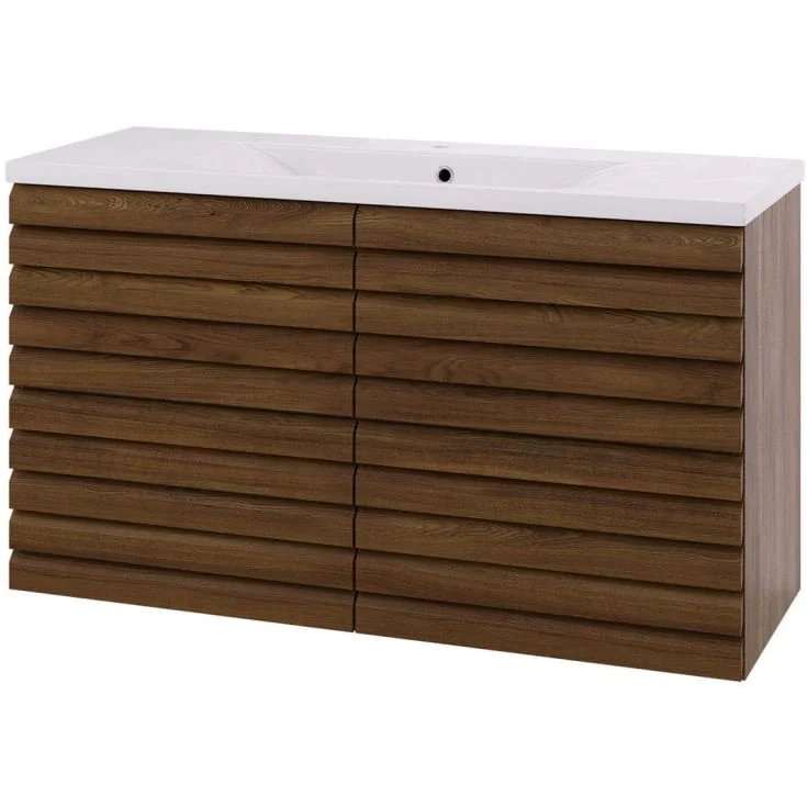 Linn Bad Selma servantskap, 2 Skuffer, 120x45,7x66,8 cm, mørk eikestav | 160822ST