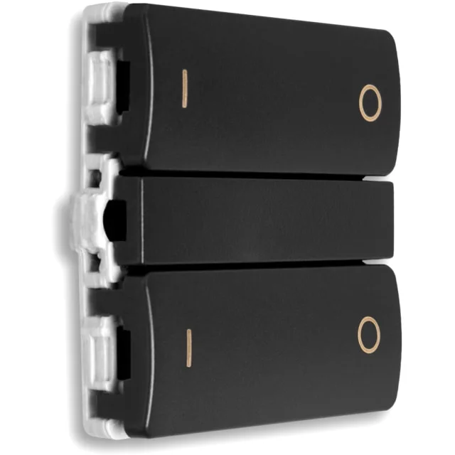 Smartkontakten Zigbee batteridrevet trykknapp for LK Fuga, av/på-taster, grå | 5745000433650