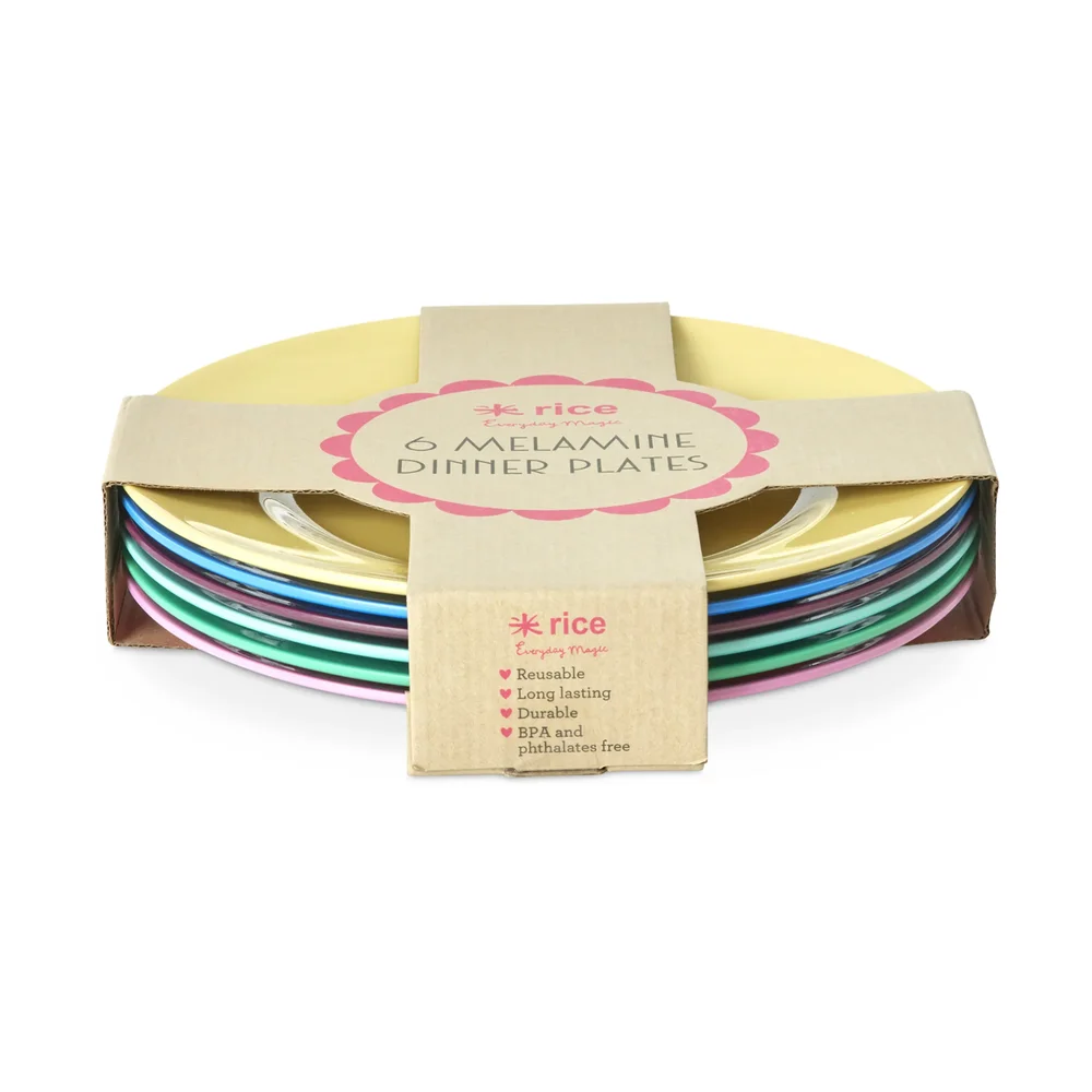 Rice melamintallerken Ø26 cm 6-pk v:8642240 Rice melamintallerken Ø26 cm 6-pk v:8642240