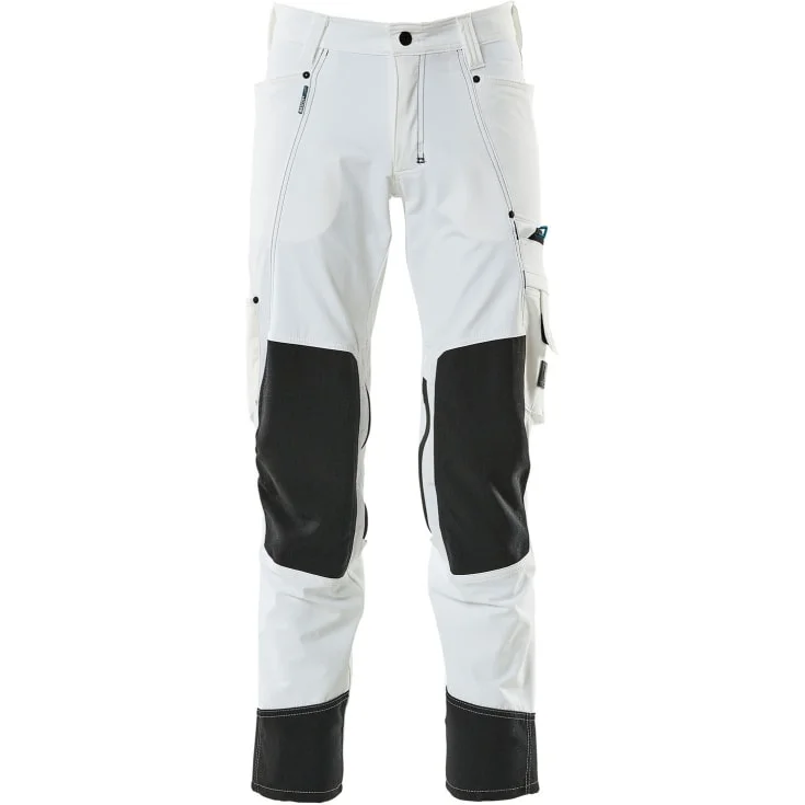 Mascot Advanced arbeidsbukser med stretch, hvit, str. 82C62 | 17179-311-06_82C62