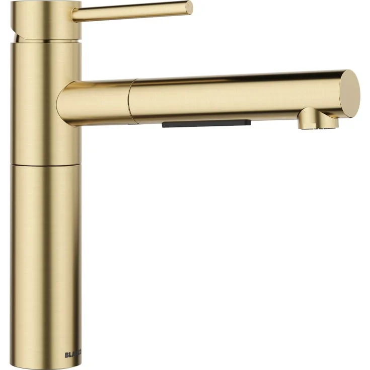 Blanco Alta-S II kjøkkenarmatur, uttrekkbar tut, gull | BC-527554