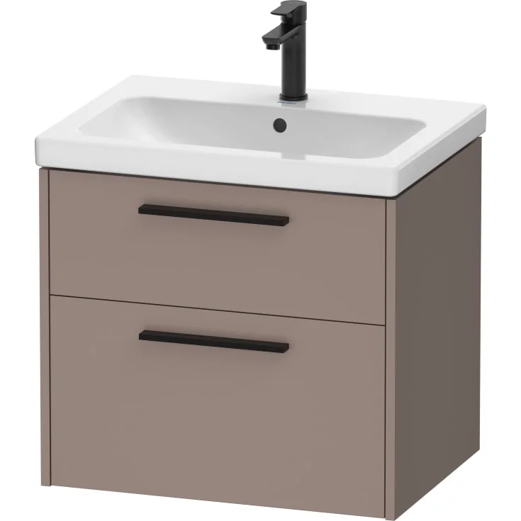 Duravit D-Code servantskap, 63,4x46 cm, brun matt | DC46710BD430000