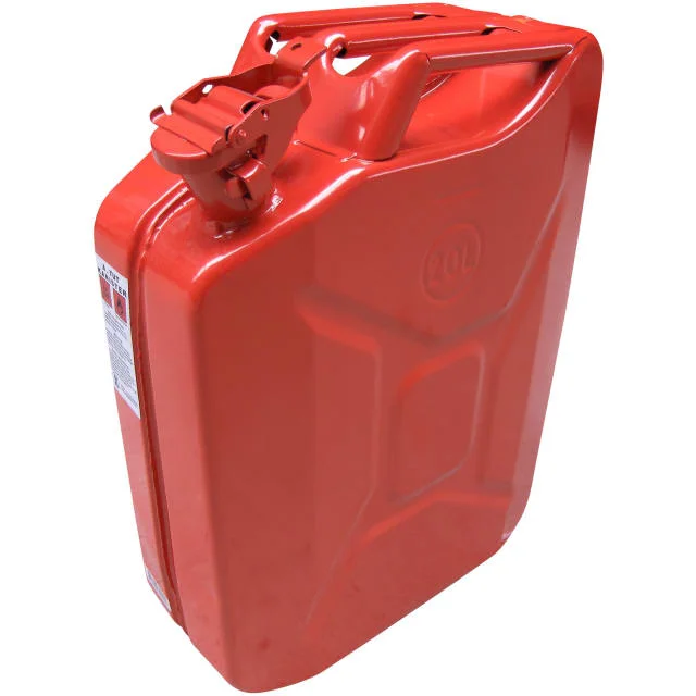 Bensinkanne i rødlakkert metall, 20 liter | 3830020 Bensinkanne i rødlakkert metall, 20 liter | 3830020