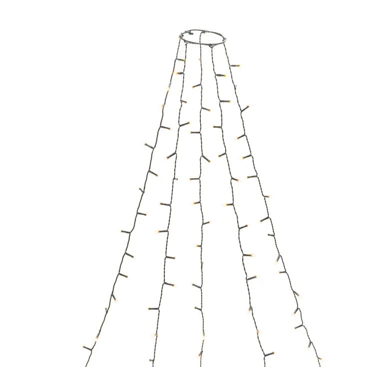 Konstsmide juletrelenke, 200 ravfargede lys, 2,4 meter | 6481-820