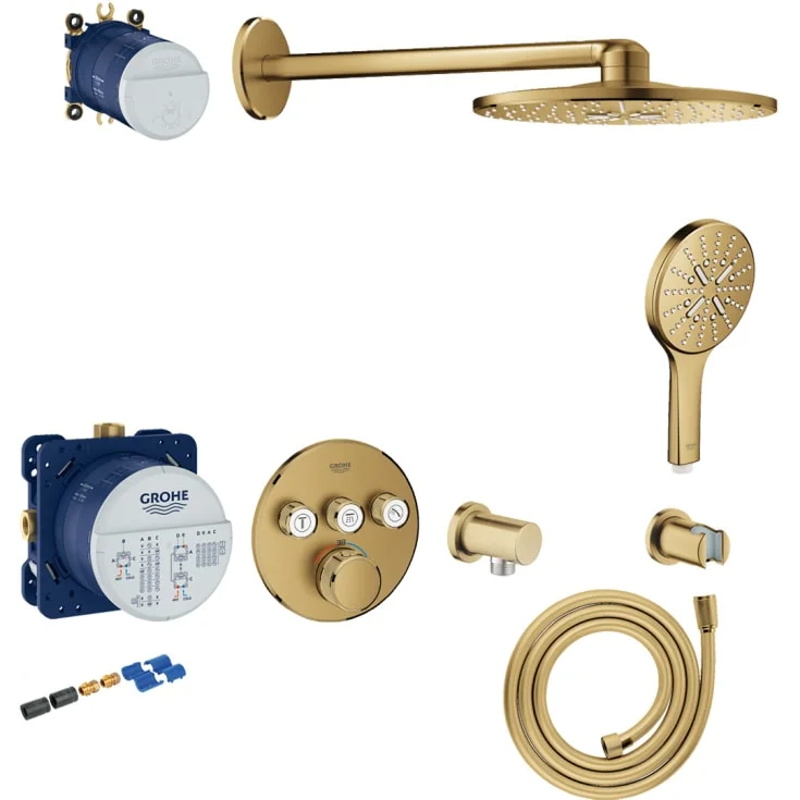 Grohe Grohtherm Smartcontrol dusjsett, børstet messing | 128187