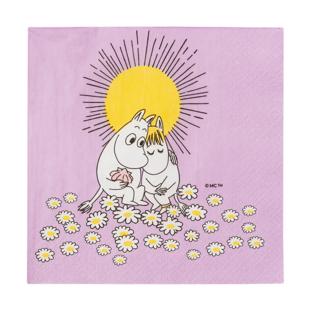 Forelskede Mummitrollet papirserviett 33×33 cm v:1780987 Forelskede Mummitrollet papirserviett 33×33 cm v:1780987