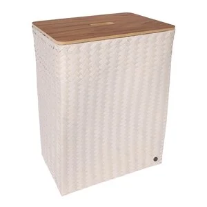 Grand superb skittentøyskurv m/lokk 44x31x60 cm champagne v:1352114