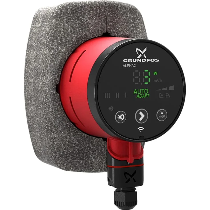 Grundfos Alpha2 25-80 N sirkulasjonspumpe 130 mm, forbruksvann | 99411289 Grundfos Alpha2 25-80 N sirkulasjonspumpe 130 mm, forbruksvann | 99411289