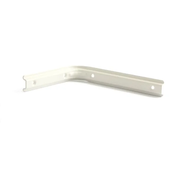 Hylleknekt U-profil, 125x150 mm, hvit | 94045