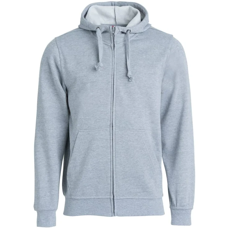 Clique Basic hettegenser med glidelås, gråmelert, str. XL | 021034-95_XL Clique Basic hettegenser med glidelås, gråmelert, str. XL | 021034-95_XL