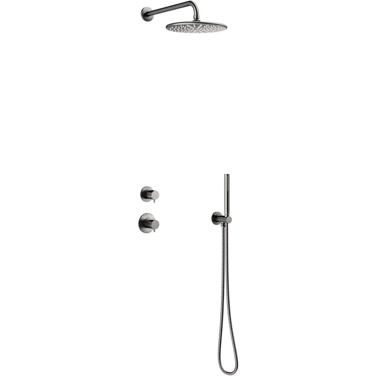 Damixa Silhouet DS1 dusjsett, vannbesparende, svart krom | 5704955 Damixa Silhouet DS1 dusjsett, vannbesparende, svart krom | 5704955