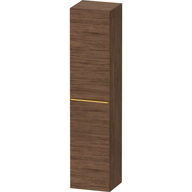 Duravit D-Neo høyskap, 40x176 cm, høyre, mørk valnøtt/gull | DE1328R34210000