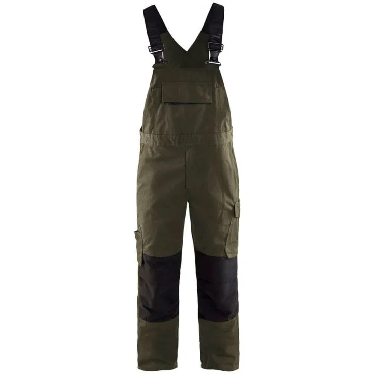 Blåkläder Workwear 2695 service overaller, grønn/sort, str. C48 | 2695-1330-4599_C48