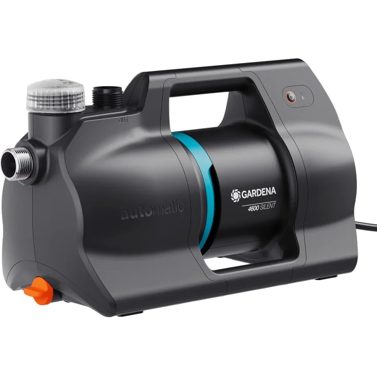 Gardena Gardena Silent hagepumpe, automatisk, 4600 l/t, 45x20x24 cm | 09070-20 Gardena Gardena Silent hagepumpe, automatisk, 4600 l/t, 45x20x24 cm | 09070-20