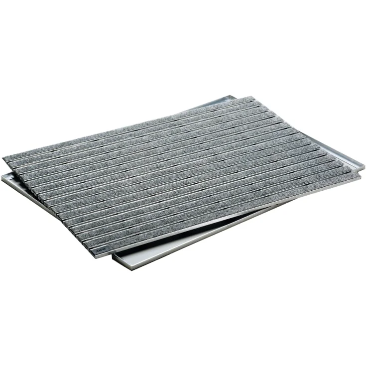 Aco Vario dørmatte, med ramme, innendørs, 75×50 cm, grå | 37256