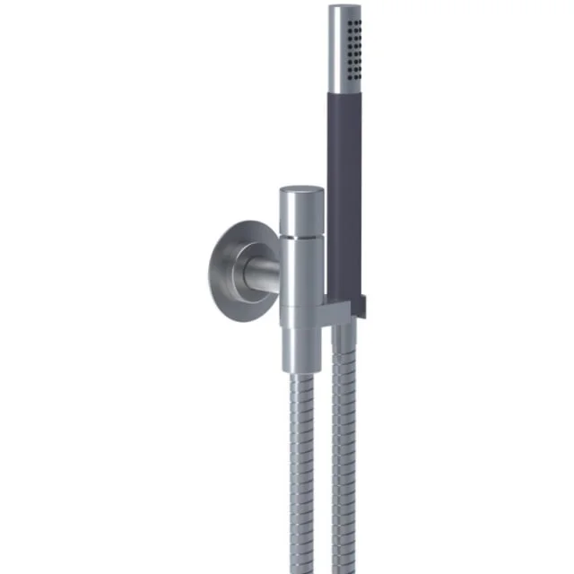 Vola 070R holder med kontraventil, holder høyre, hånddusj, messing natur | 070R-19