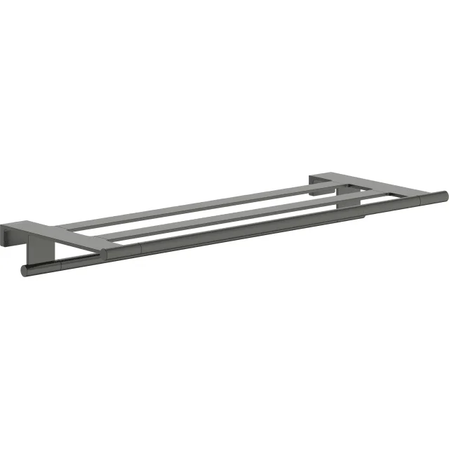 Hansgrohe AddStoris S hylle, 66,1x26,2 cm, børstet sort krom | 41781340