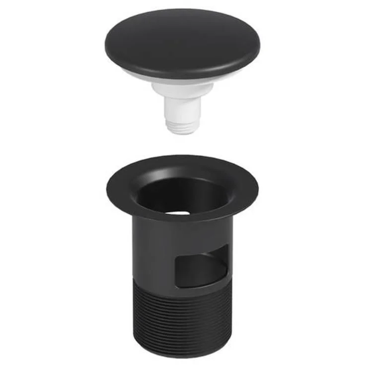 Gustavsberg Artic bunnventil, push-open, matt sort | GB7199ACPOPBL