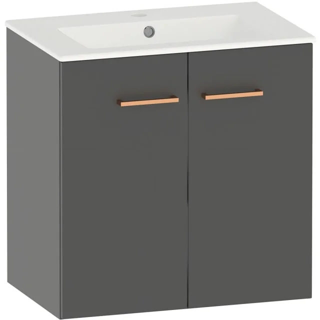 Kriss Skandi underskap m. dører, 60x39 cm, antrasitt | KR265660A