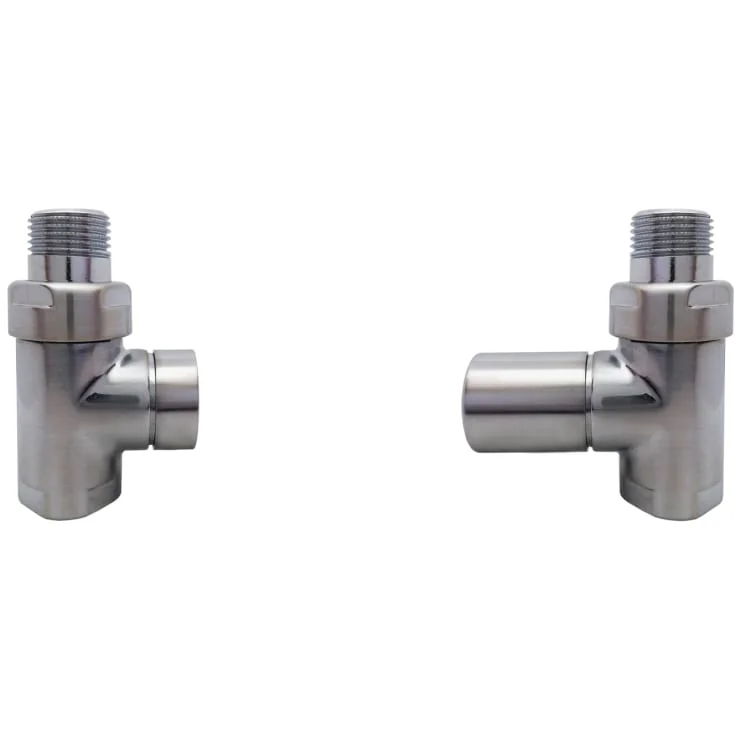 Kriss Cylinder Ventilsett rettløpende, Børstet Krom | KV3006M