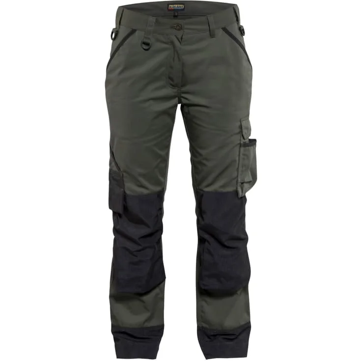 Blåkläder Workwear Garden arbeidsbukser, dame, grønn/sort, str. C38 | 7154-1835-4699_C38 Blåkläder Workwear Garden arbeidsbukser, dame, grønn/sort, str. C38 | 7154-1835-4699_C38