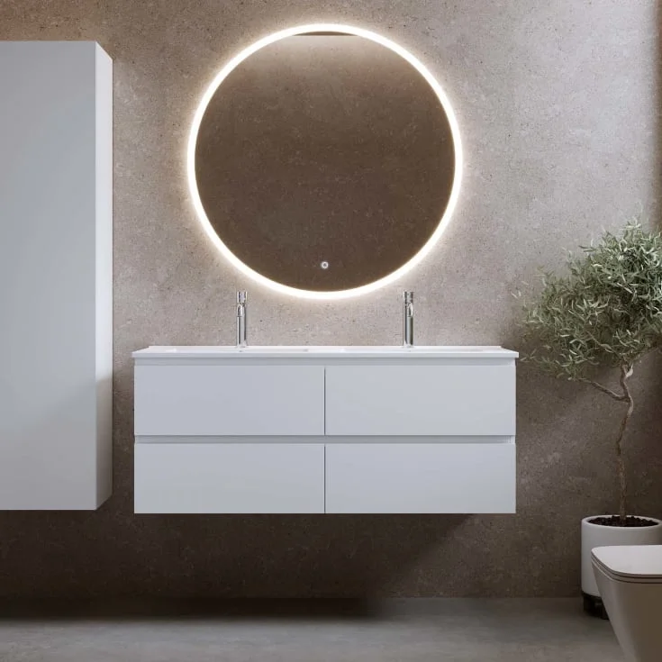 Bathlife Eufori møbelpakke, med servant, 121×46,5×50 cm, hvit matt | 401410280 Bathlife Eufori møbelpakke, med servant, 121×46,5×50 cm, hvit matt | 401410280