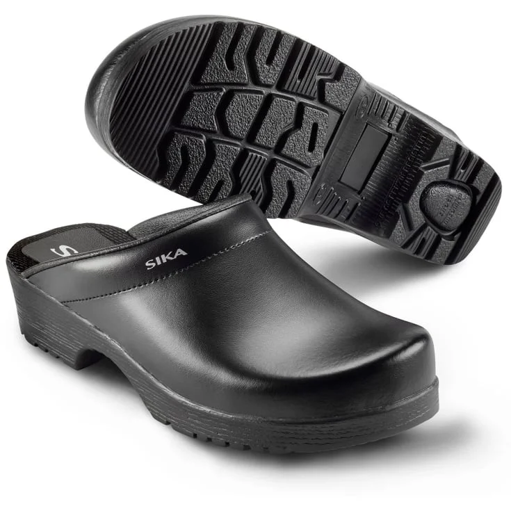 Sika Flexika tresko uten hælkappe, sort, str. 45 | 1186-10_45