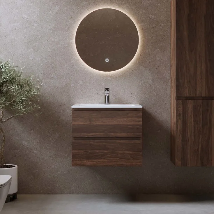 Bathlife Eufori møbelpakke, med servant, 61×46,5×50 cm, valnøtt | 401410251 Bathlife Eufori møbelpakke, med servant, 61×46,5×50 cm, valnøtt | 401410251