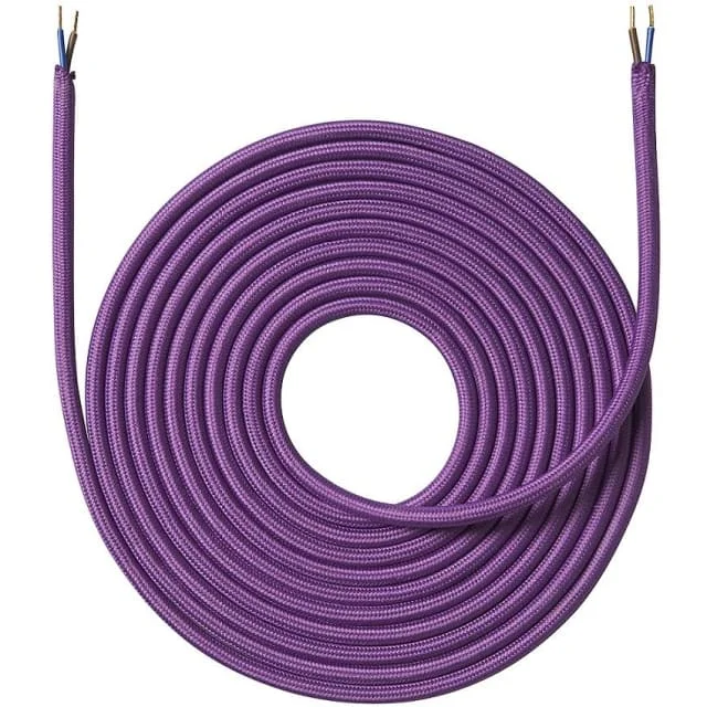 Nielsen stoffledning 2×0,75 mm², 4 meter, lilla | 950411 Nielsen stoffledning 2×0,75 mm², 4 meter, lilla | 950411