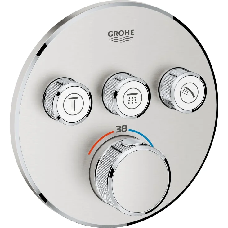 Grohe Grohtherm SmartControl dusjbatteri, supersteel | 29121DC0