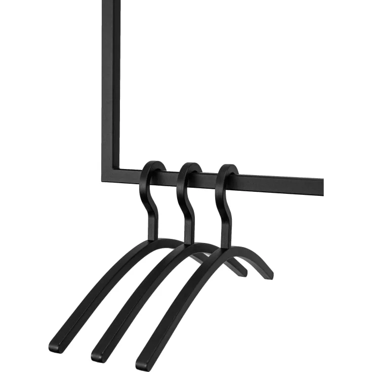 Metallbude Carree kleshenger, sort, 3 stk | 1001073 Metallbude Carree kleshenger, sort, 3 stk | 1001073